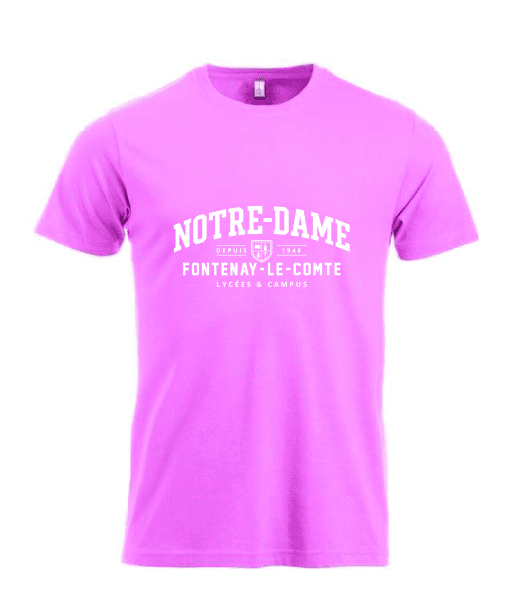 Tshirt rose lycée