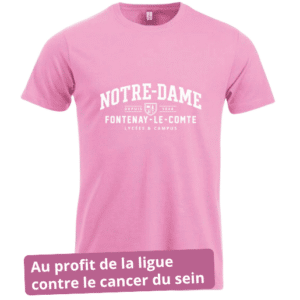 T-shirt Rose Coupe droite
