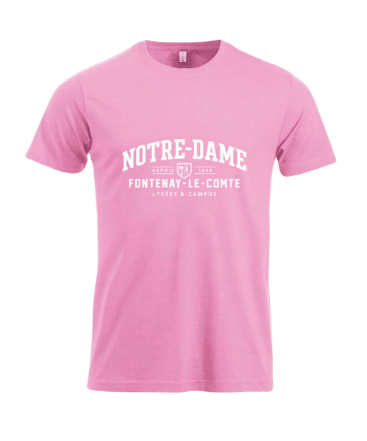 T-shirt Rose Coupe droite – Image 2