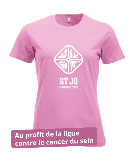 T-shirt rose coupe cintrée