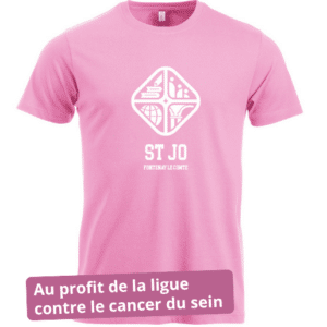 T-shirt rose coupe droite