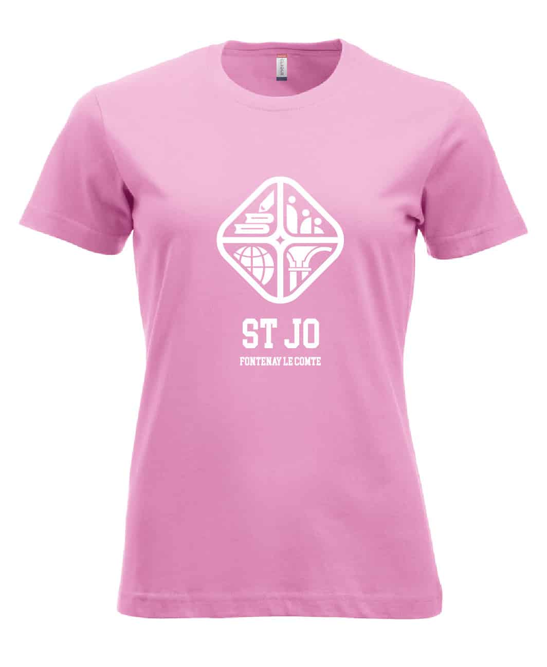 T-shirt rose coupe cintrée – Image 2